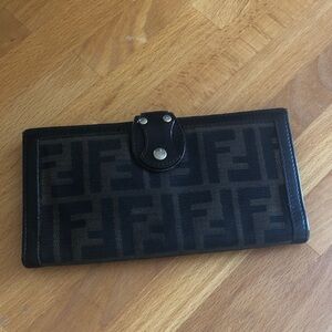Fendi like brand new no flaws perfect beautiful leather canvas